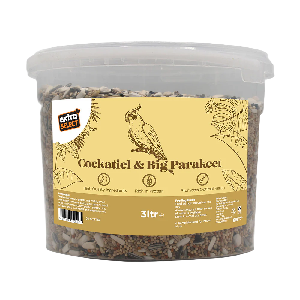 3L Extra Select Cockatiel & Big Parakeet Food