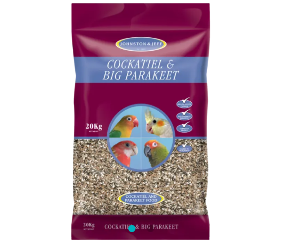 12.75KG Johnston & Jeff Cockatiel & Big Parakeet - Discounted Stock