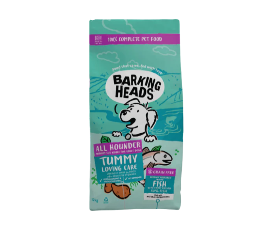 12kg Barking Heads All Hounder Tummy Loving Care