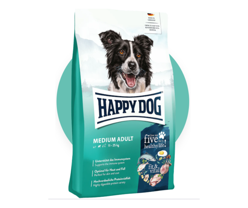 12kg Happy Dog Medium Adult - Slight Damaged Outer Packaging
