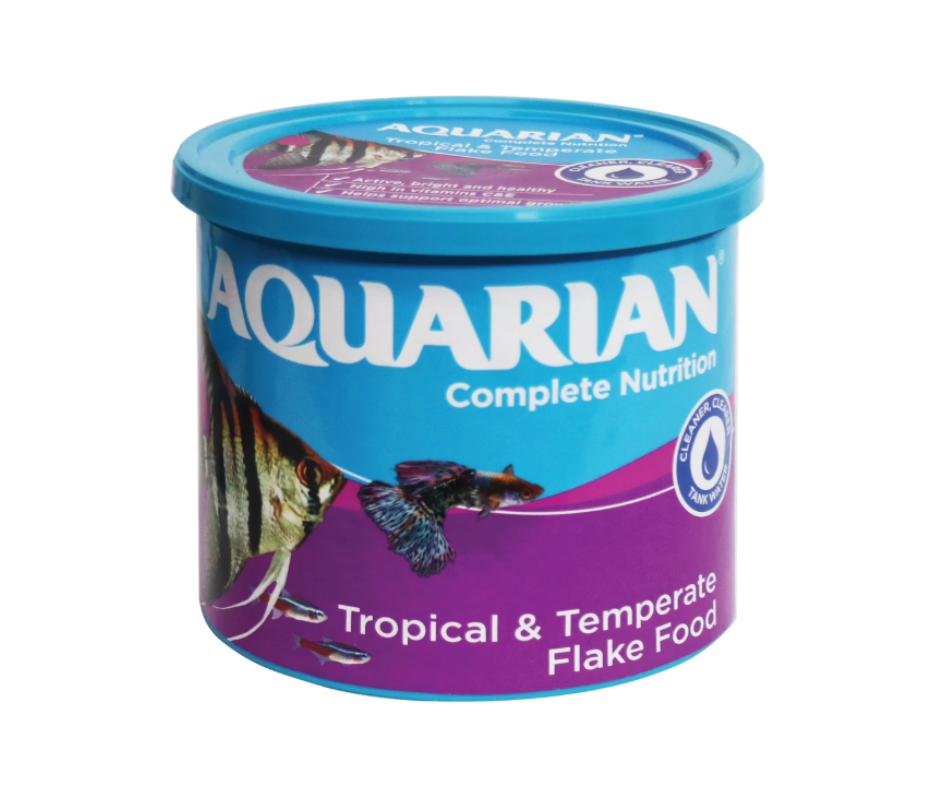 200g Aquarian Tropical Fish Food Flakes FEB 26