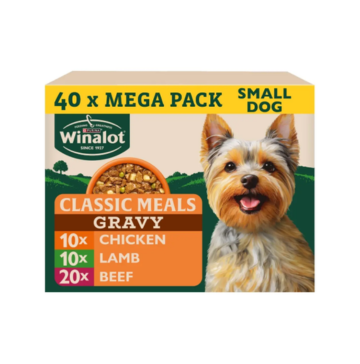 40 Pack WINALOT Meaty Chunks Small Dog Mixed in Gravy - Discounted Stock