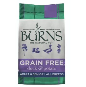 5KG Burns Grain Free Duck & Potato for Adult & Senior Dog Food - Damaged Packaging