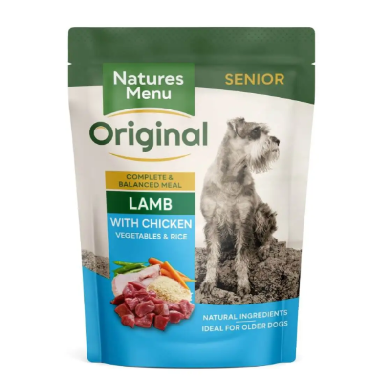 8 x 300g Natures Menu Senior Lamb with Chicken - Damaged Outer Packaging