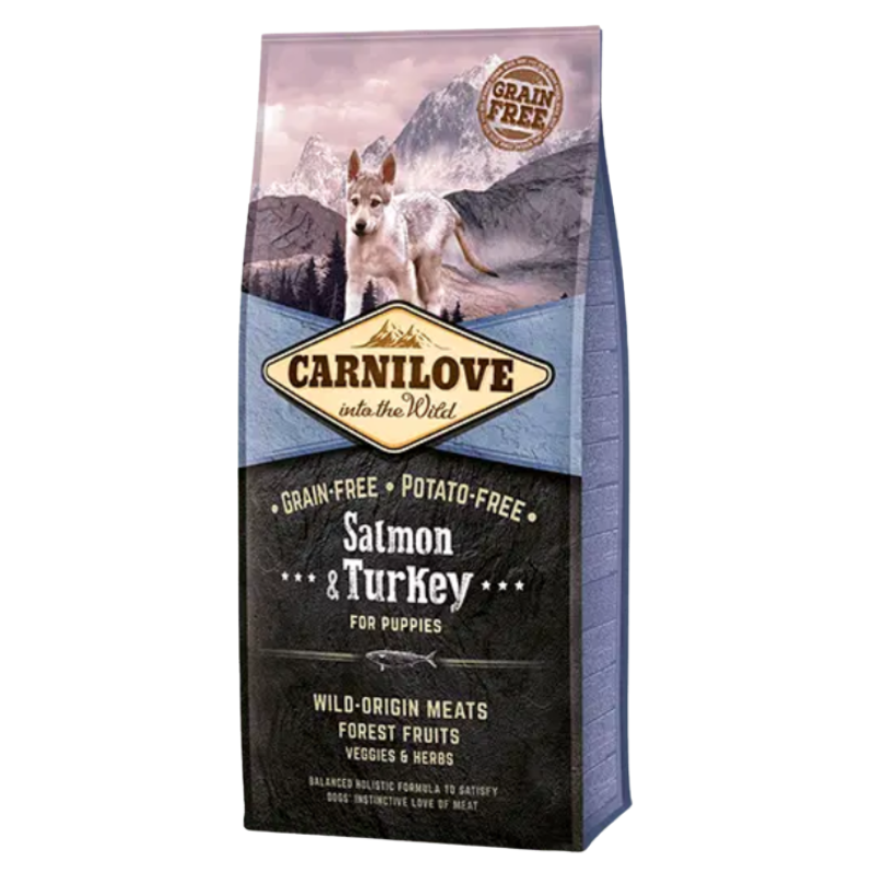 1.5kg Carnilove Grain Free Salmon & Turkey Puppy