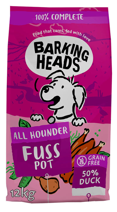 Barking Heads All Hounder Fuss Pot Grain Free Duck Dog Food - Discounted Stock