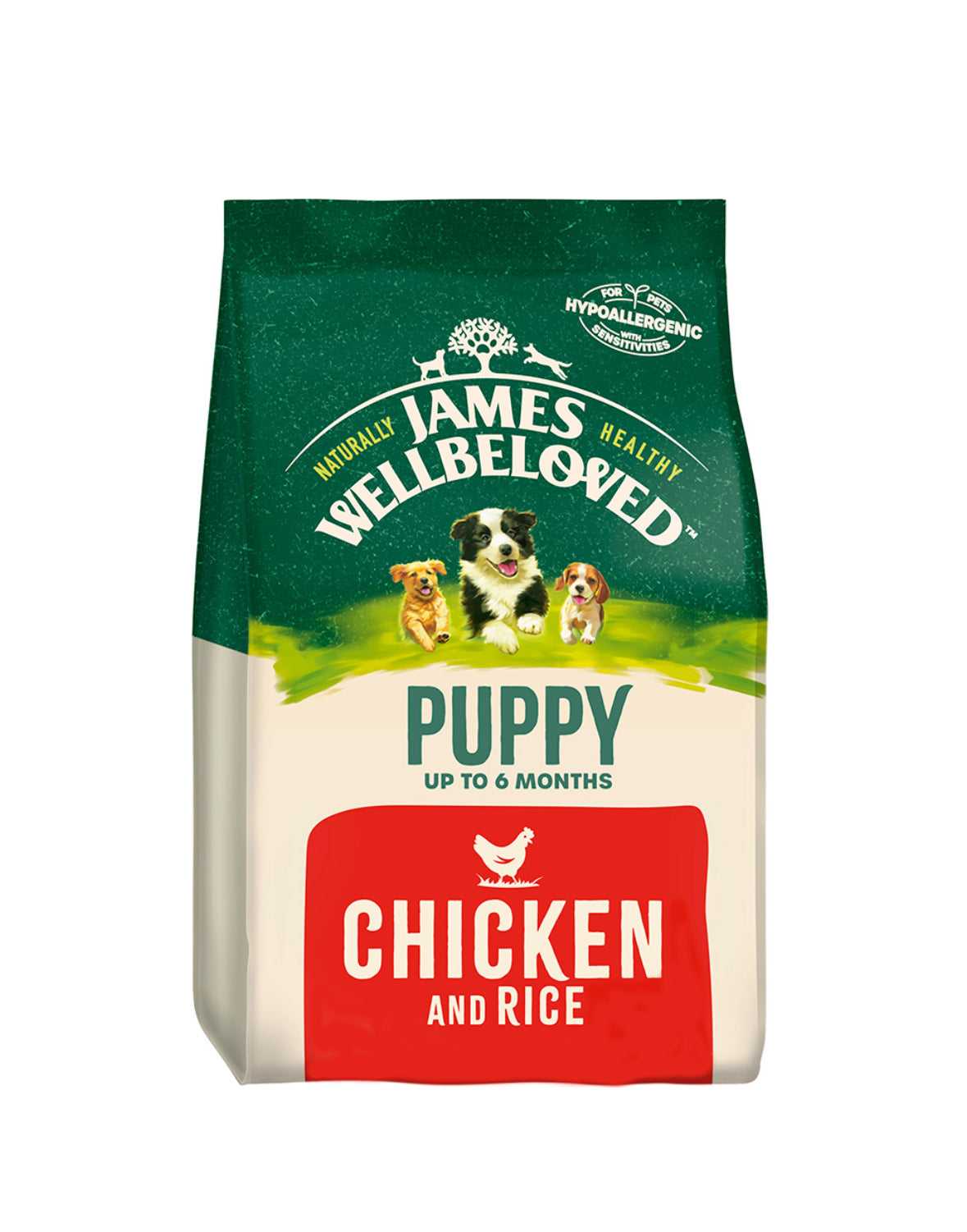15kg James Wellbeloved Chicken & Rice Puppy - Discounted Stock