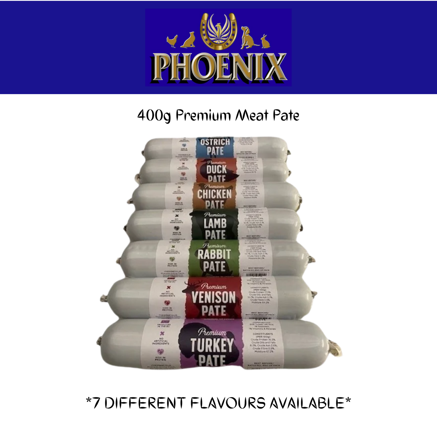 400g Premium Meat Pate *Available in 7 different flavours*