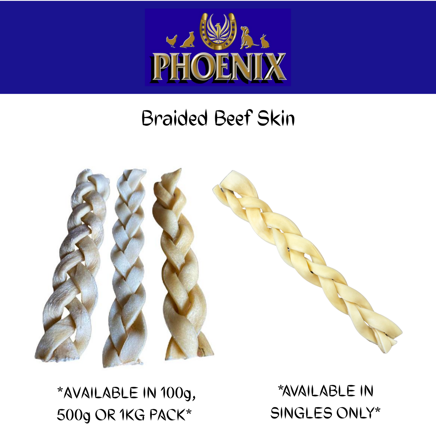 Braided Beef Skin