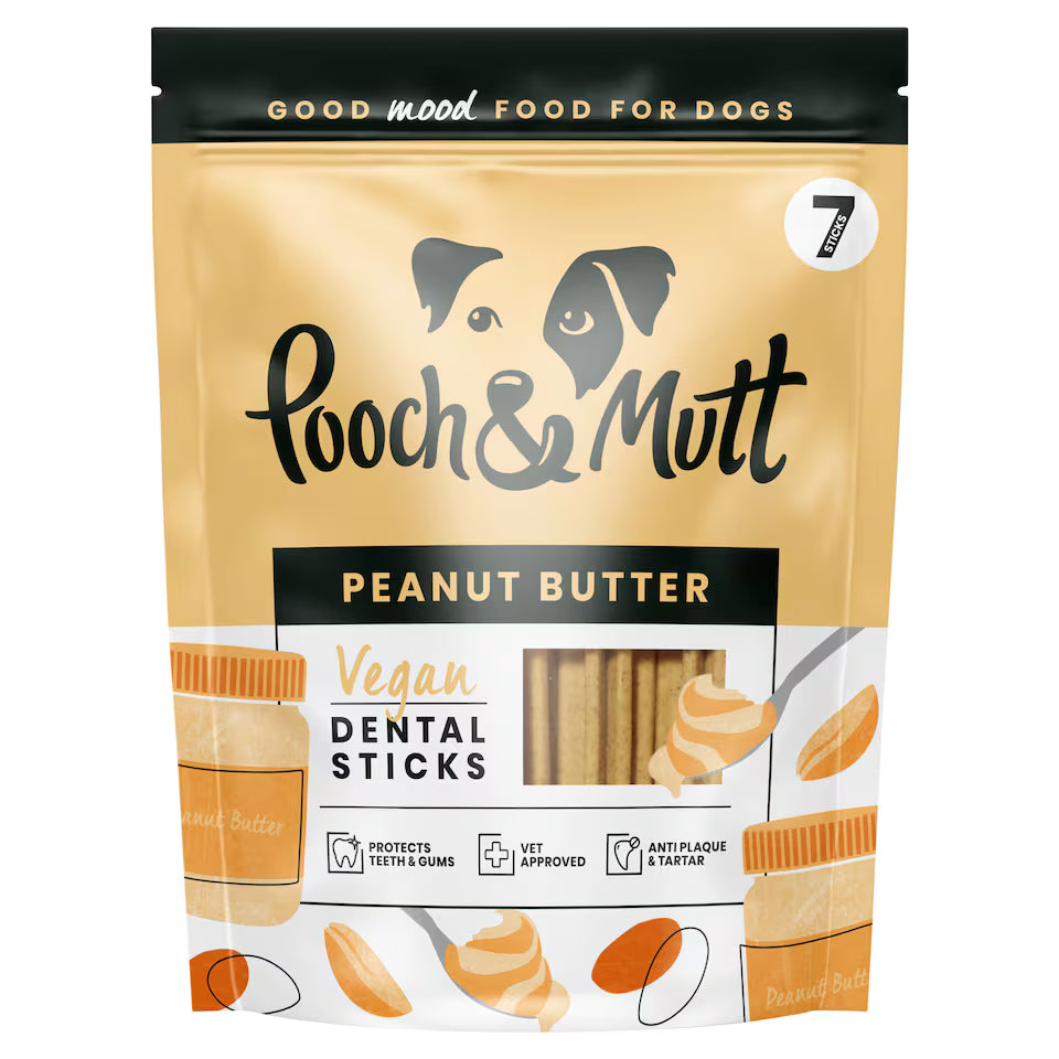 Pouch & Mutt Peanut Dental Sticks - Discounted Stock (BB JAN 26)