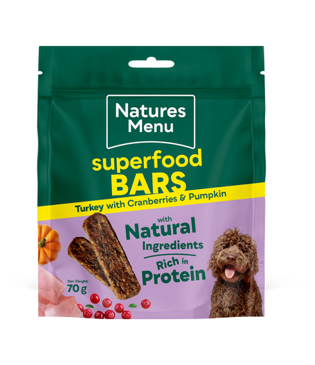 Natures Menu Superfood Bars Turkey 70g