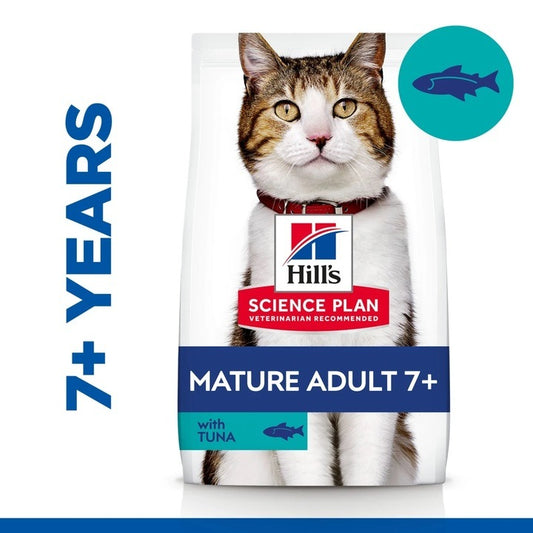 1.5KG Hill’s Mature Adult 7+ with Tuna Cat Food - Discounted Stock