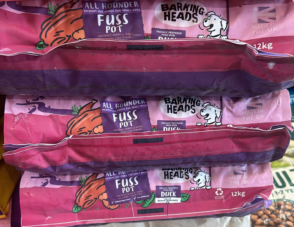 Barking Heads All Hounder Fuss Pot Grain Free Duck Dog Food - Discounted Stock