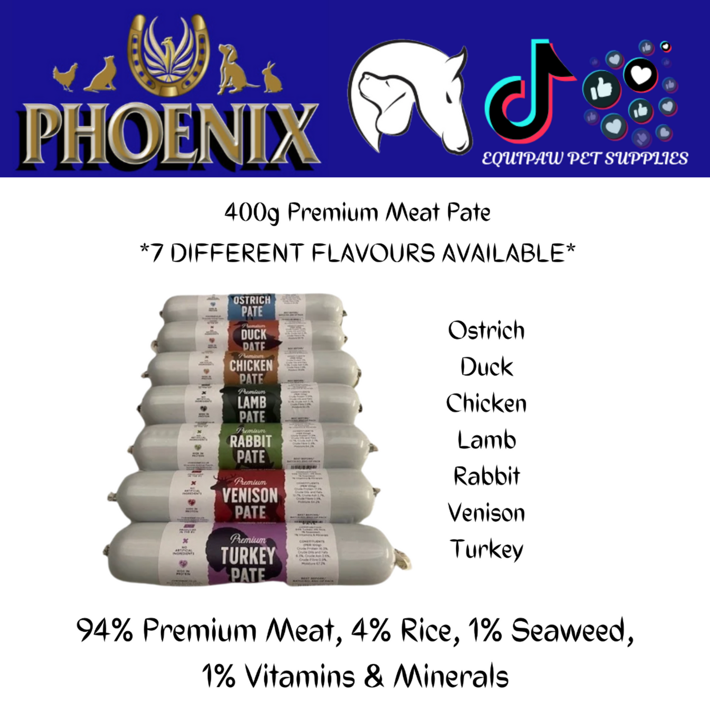 400g Premium Meat Pate *Available in 7 different flavours*