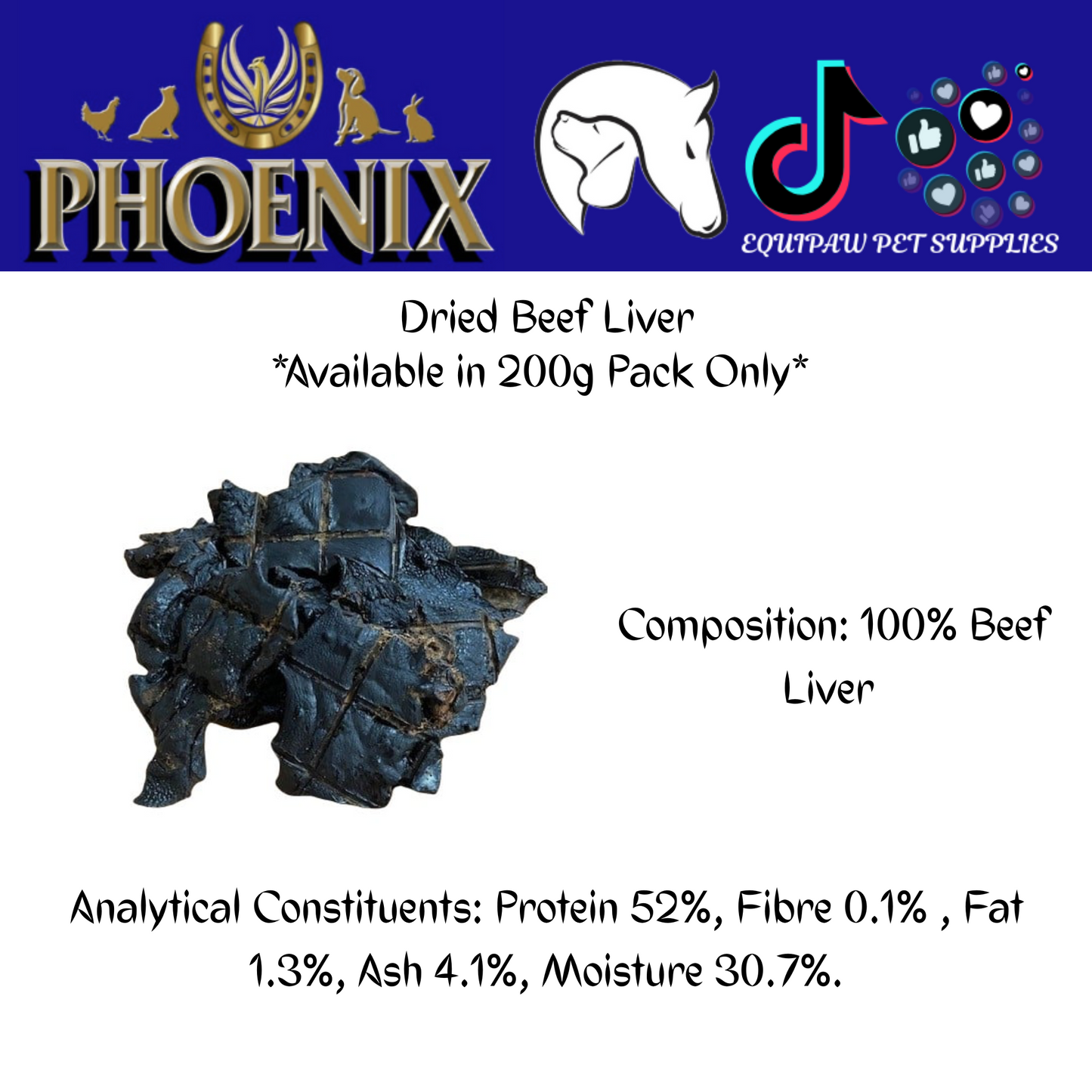 200g Dried Liver Pieces