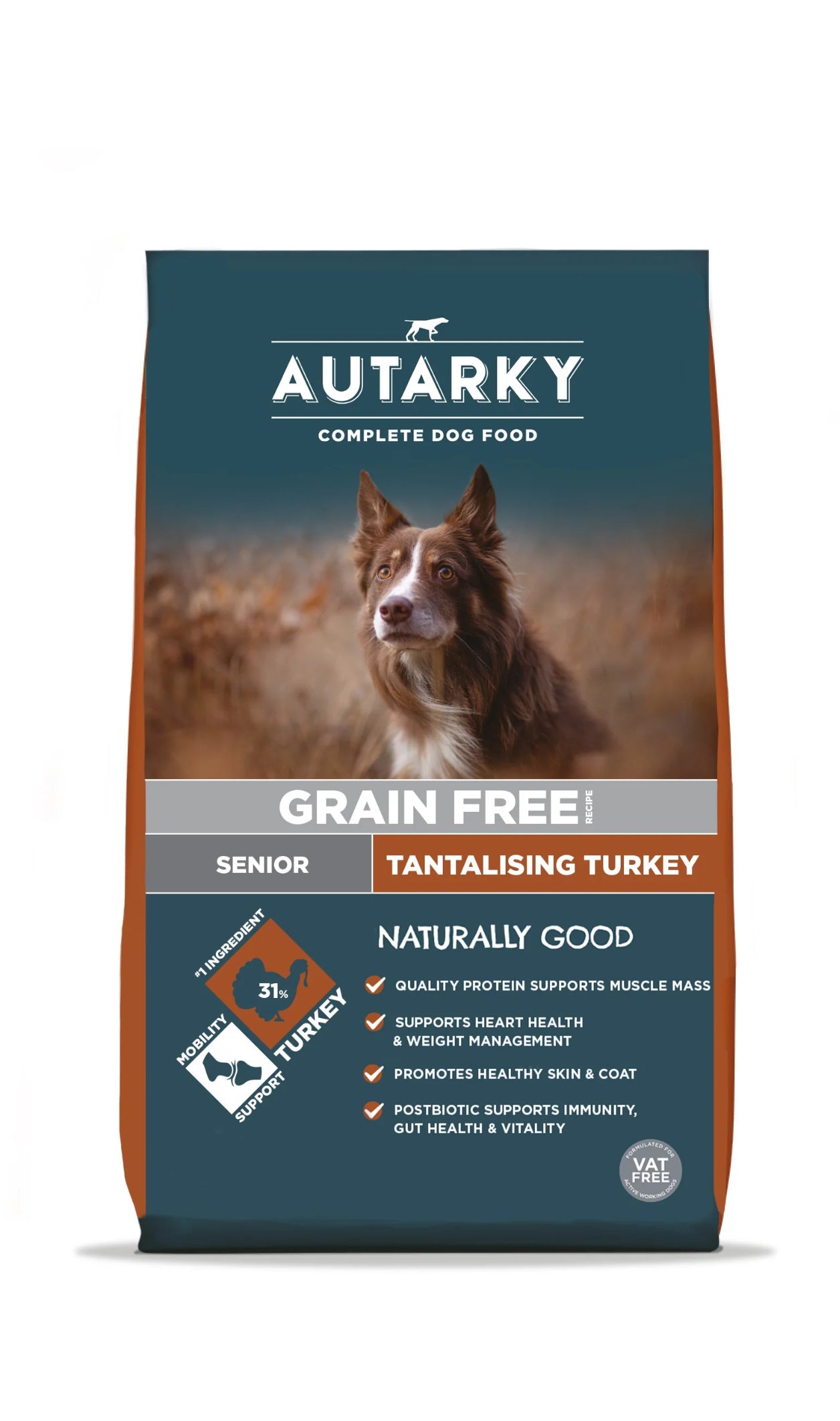 12KG Autarky Grain Free Senior Turkey Dog Food - Discounted Stock