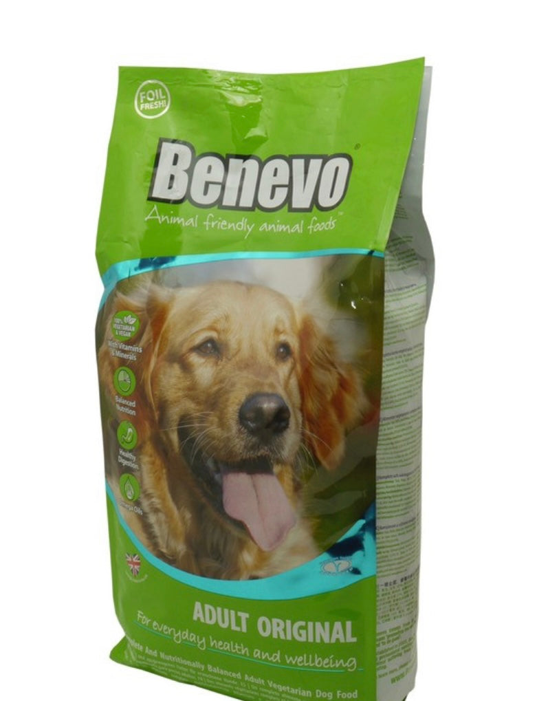 15KG Benevo Original Complete Adult Vegan Dog Food - Discounted Stock