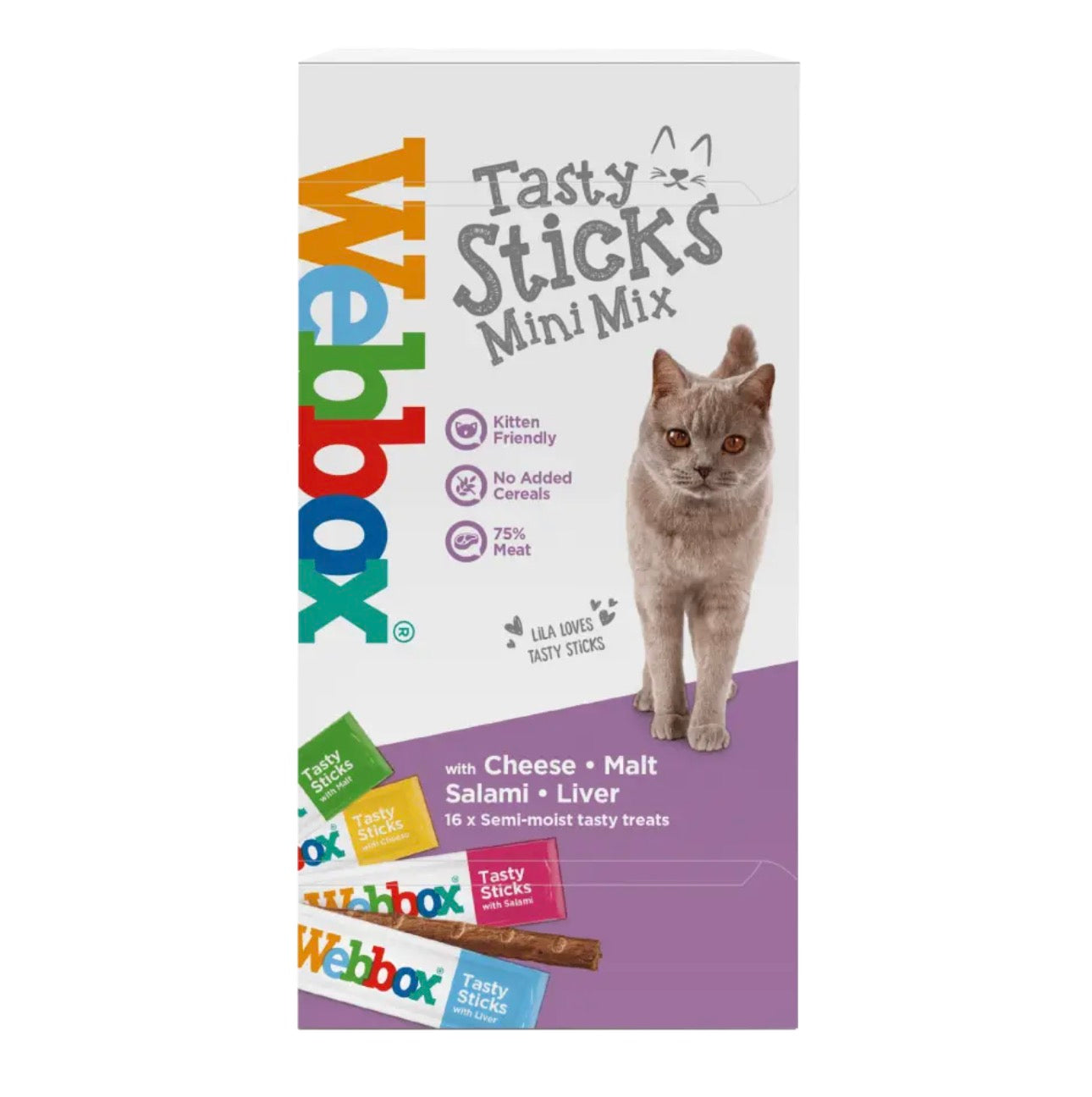 32g 16xSticks Webbox Tasty Sticks Mini Mix Dated 06/2026