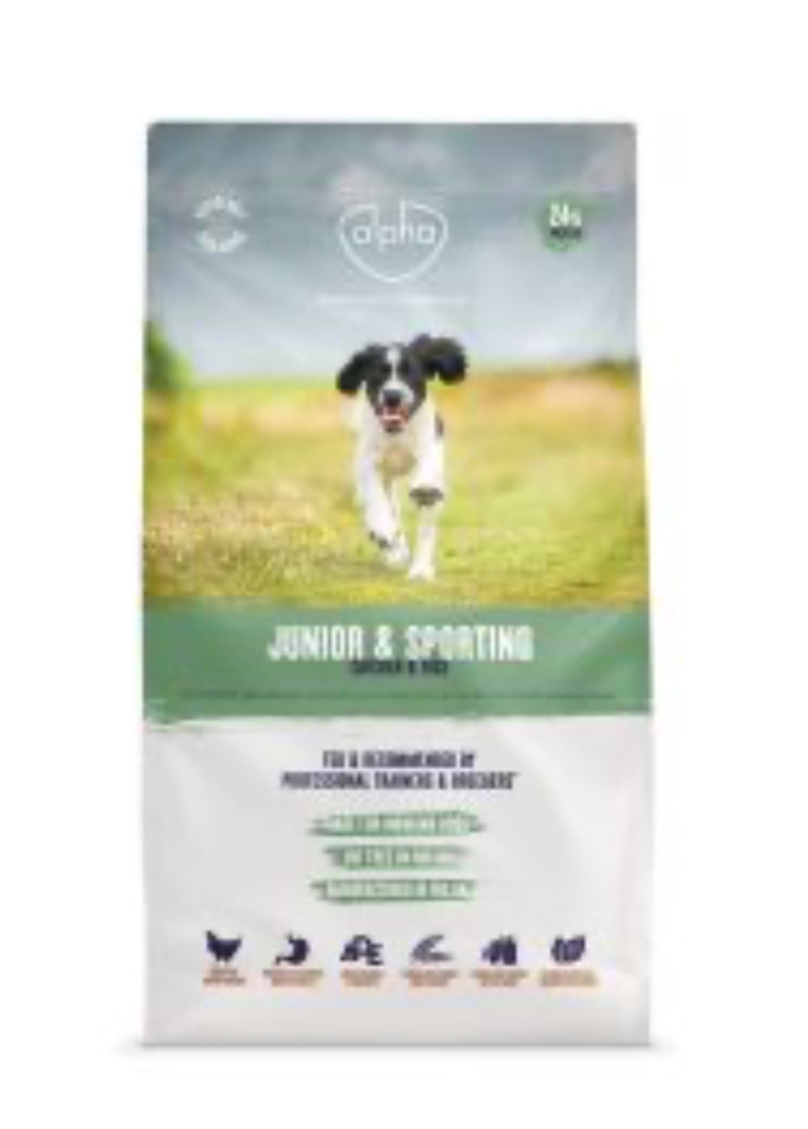 15KG Alpha Junior & Sporting Chicken Dog Food - Discounted Stock