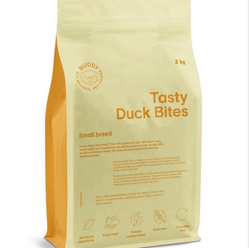 RRP £21.99 Buddy Tasty Duck Bites Small Breed dog