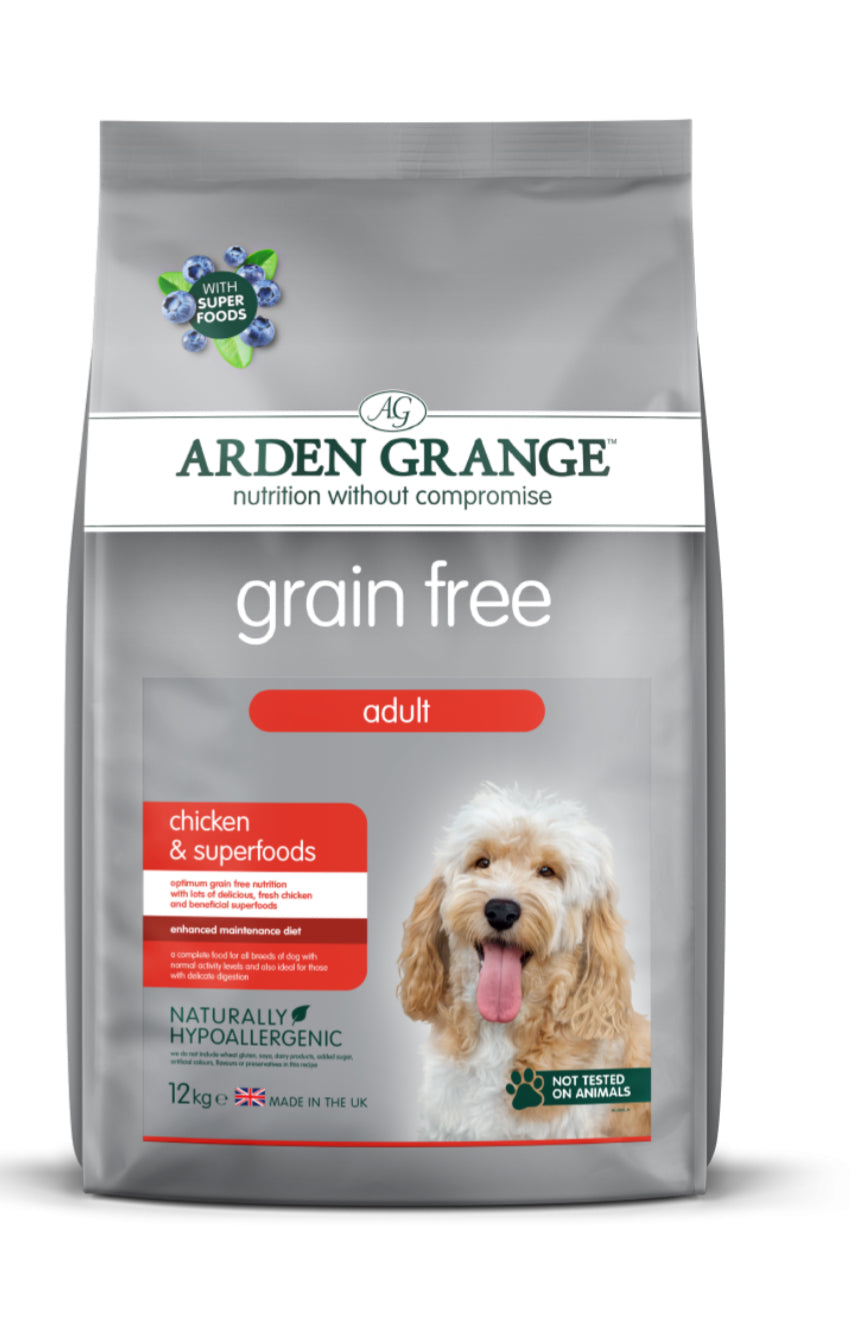 12KG Arden Grange Adult Grain Free Chicken & Superfoods - Discounted Stock