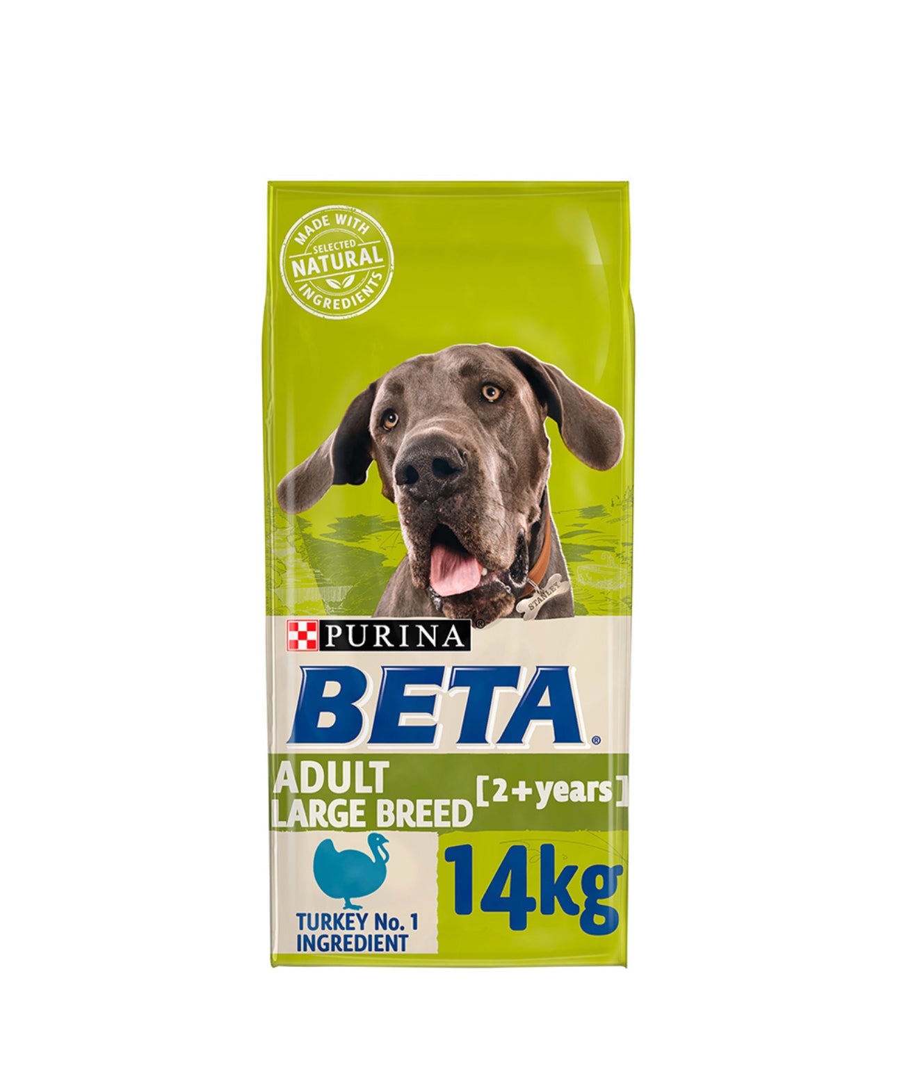 14KG Beta Large Breed Adult Turkey Dog Food - Discounted Stock