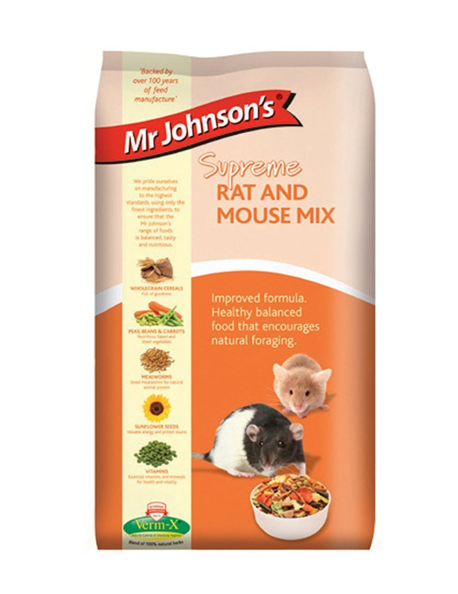 15KG Mr Johnson's Supreme Rat & Mouse Mix - Discounted Stock