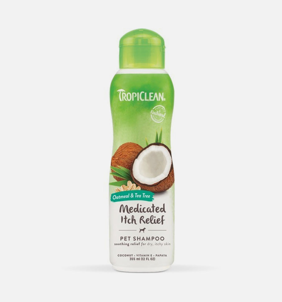 TropiClean - Medicated Itch Relief Oatmeal and Tea Tree Shampoo 355ml