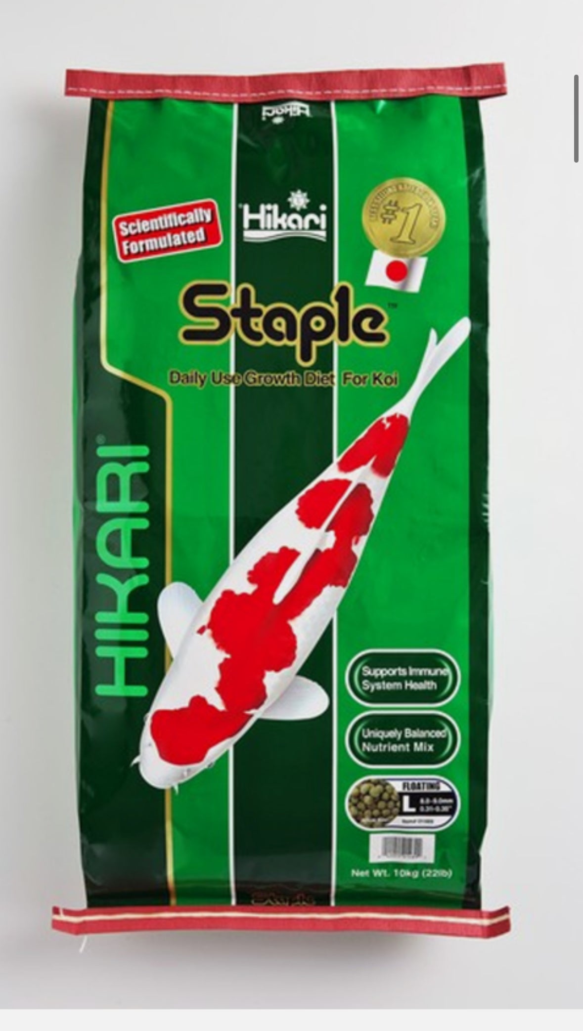 Hikari Staple Large 10kg - 8.0-9.0mm - Discounted stock