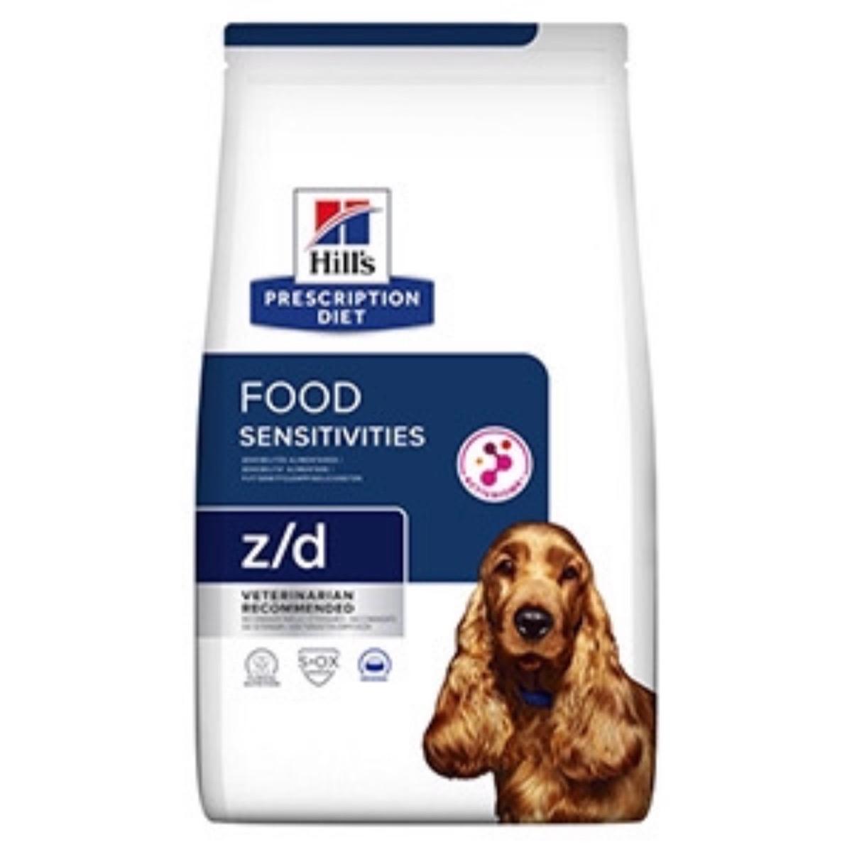 10KG Hill's Prescription Diet z/d Food Sensitivities Dry Adult Dog Food - Discounted Stock