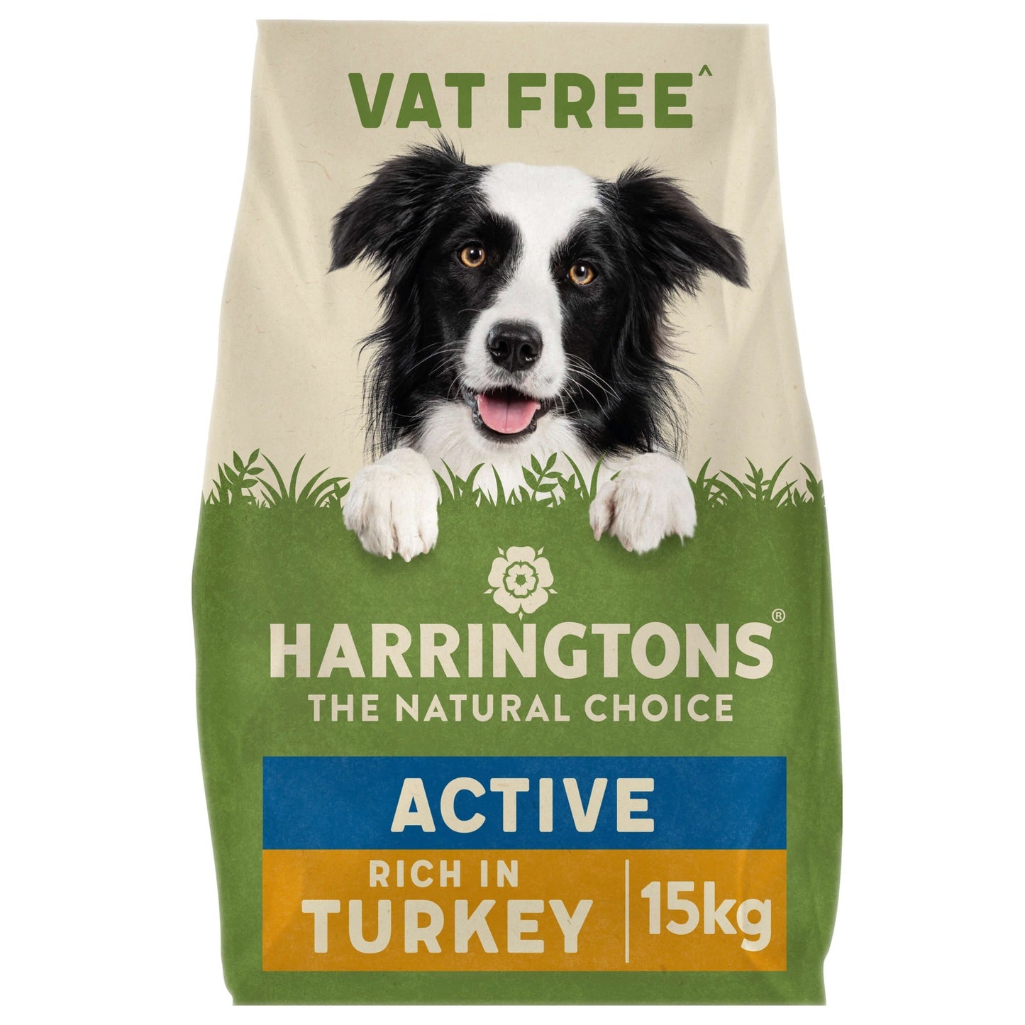 15KG Harringtons Adult Active Turkey and Rice - Discounted Stock