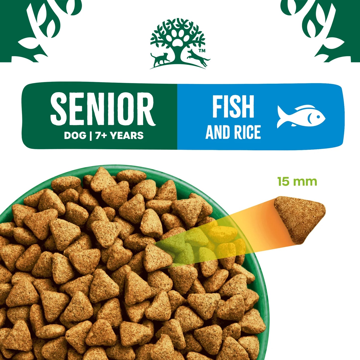15kg James Wellbeloved Senior Fish & Rice Dog Food - Discounted Stock