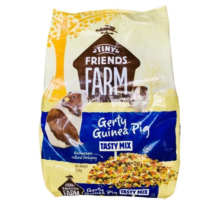 12.5KG Tiny Friends Farm Gerty Guinea Pig Tasty Mix - Discounted Stock