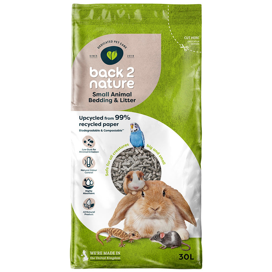 30L Back 2 Nature Small Animal Bedding & Litter - Damaged Packaging