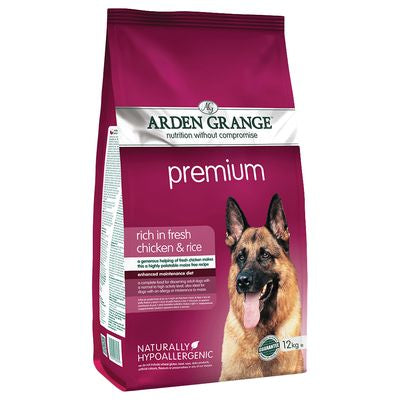 12KG Arden Grange Premium Chicken and Rice Dog Food - Discounted Stock