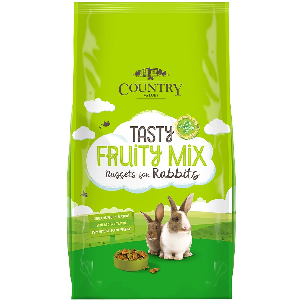 10KG Country Values Tasty Fruity Mix Nuggets for Rabbits