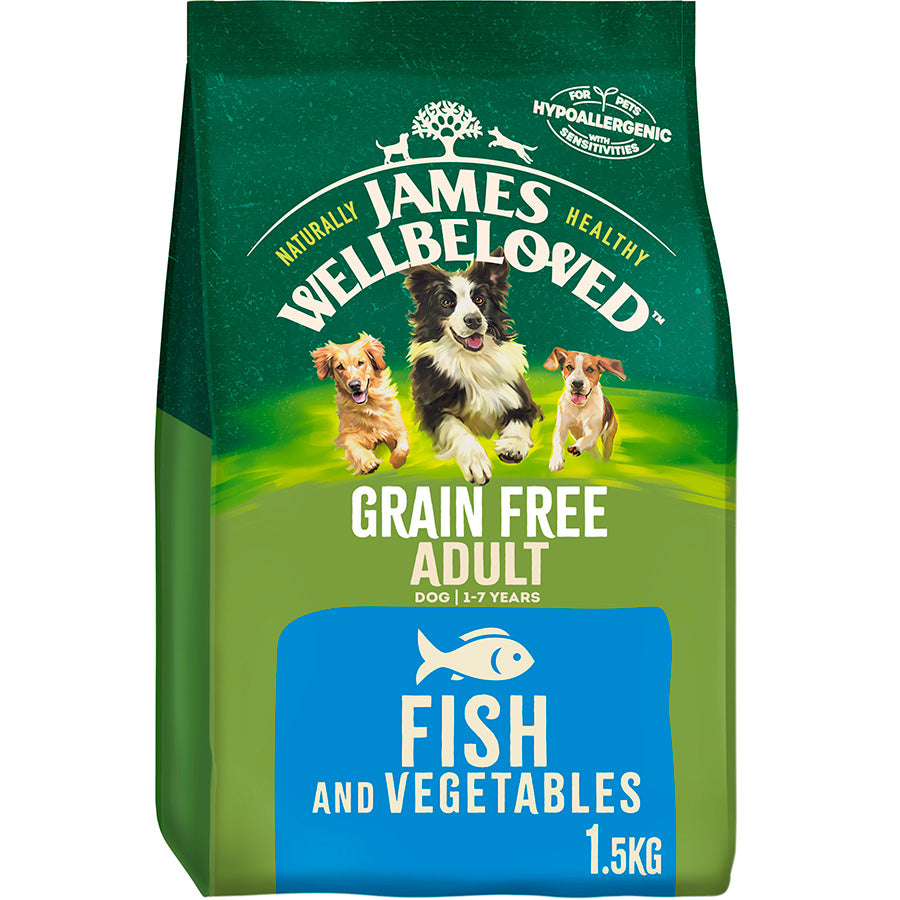 James Wellbeloved Adult Grain Free Fish & Veg Dog Food - Discounted Stock