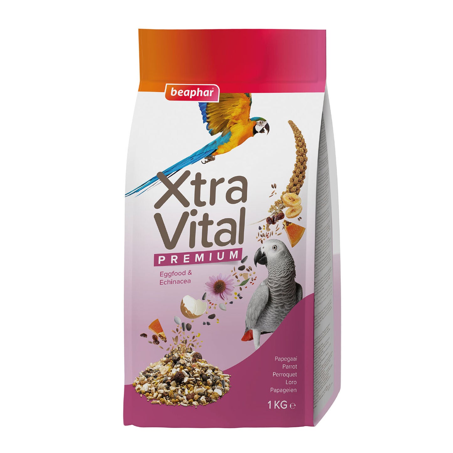 1KG Beaphar Xtra Vital Premium Parrot Food - BB JULY 26