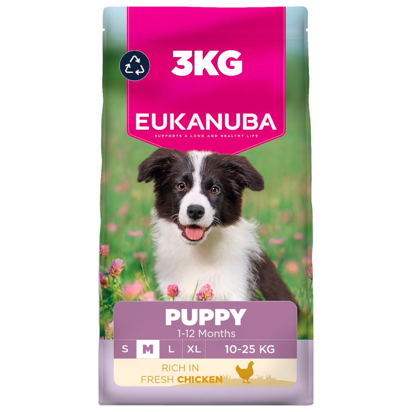 3KG Eukanuba Medium Breed Puppy Food - Damaged Packaging