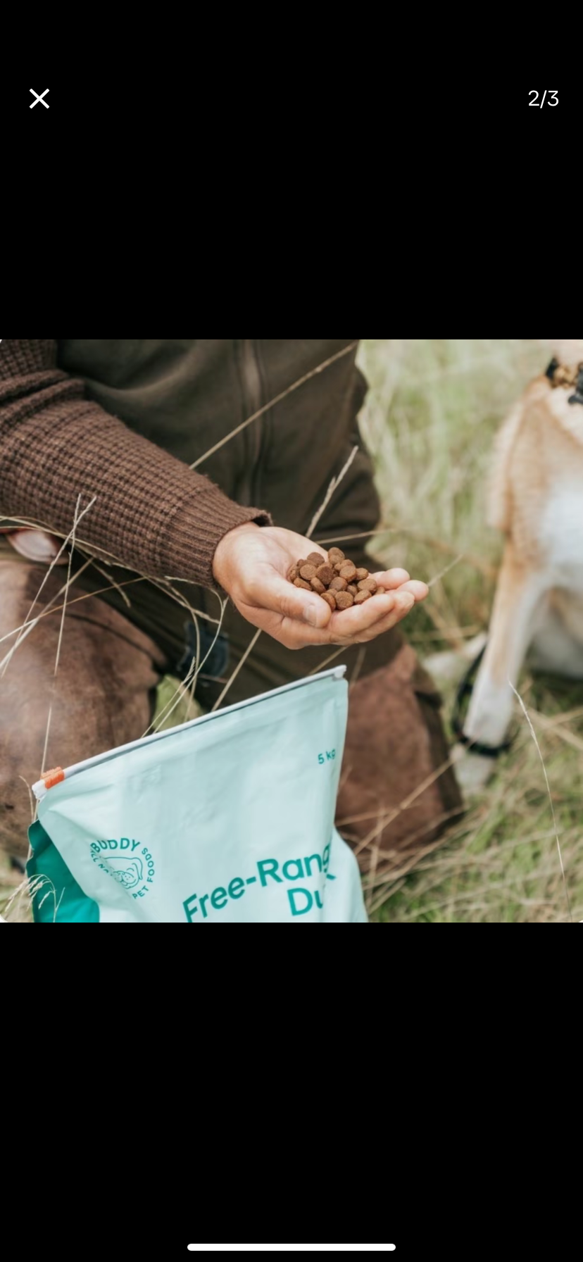 RRP £49.99 5kg Buddy Free Range Duck Active dog food Dated Oct 2024