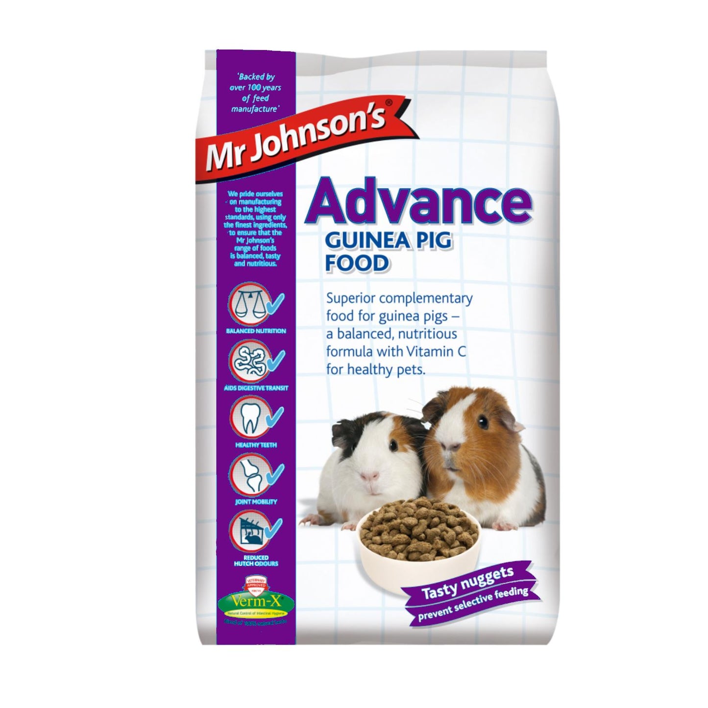 10KG Mr Johnson’s Advanced Guinea Pig Food - Discounted Stock
