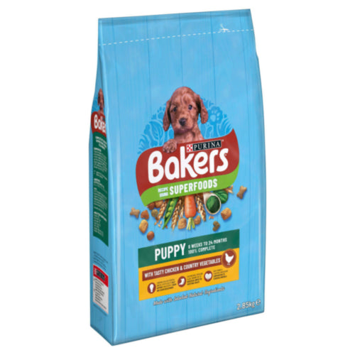 12.5KG Bakers Chicken and Veg Puppy Food - Discounted Stock