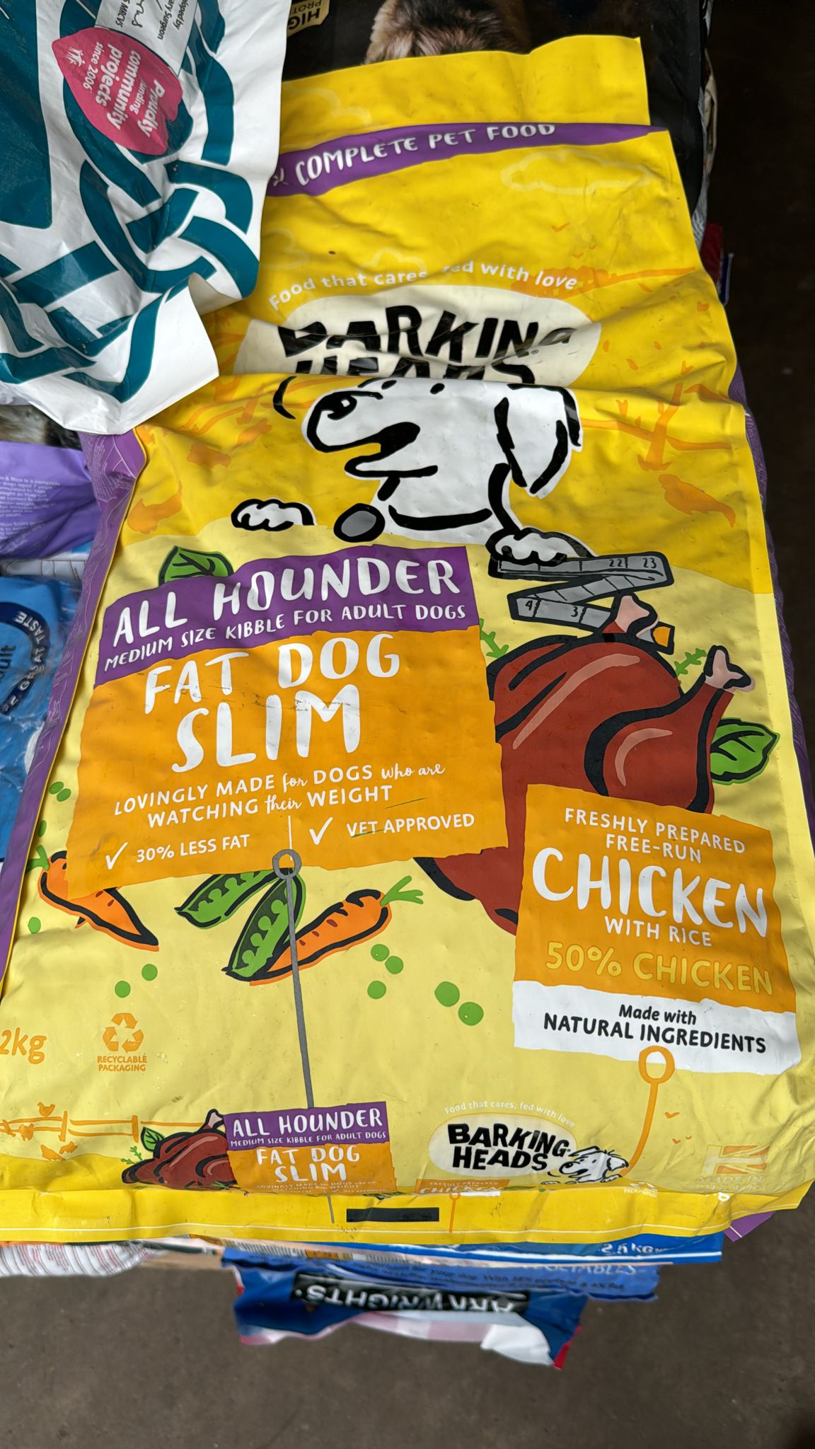 Barking Heads Fat Dog Slim - Chicken with rice - Discounted Stock
