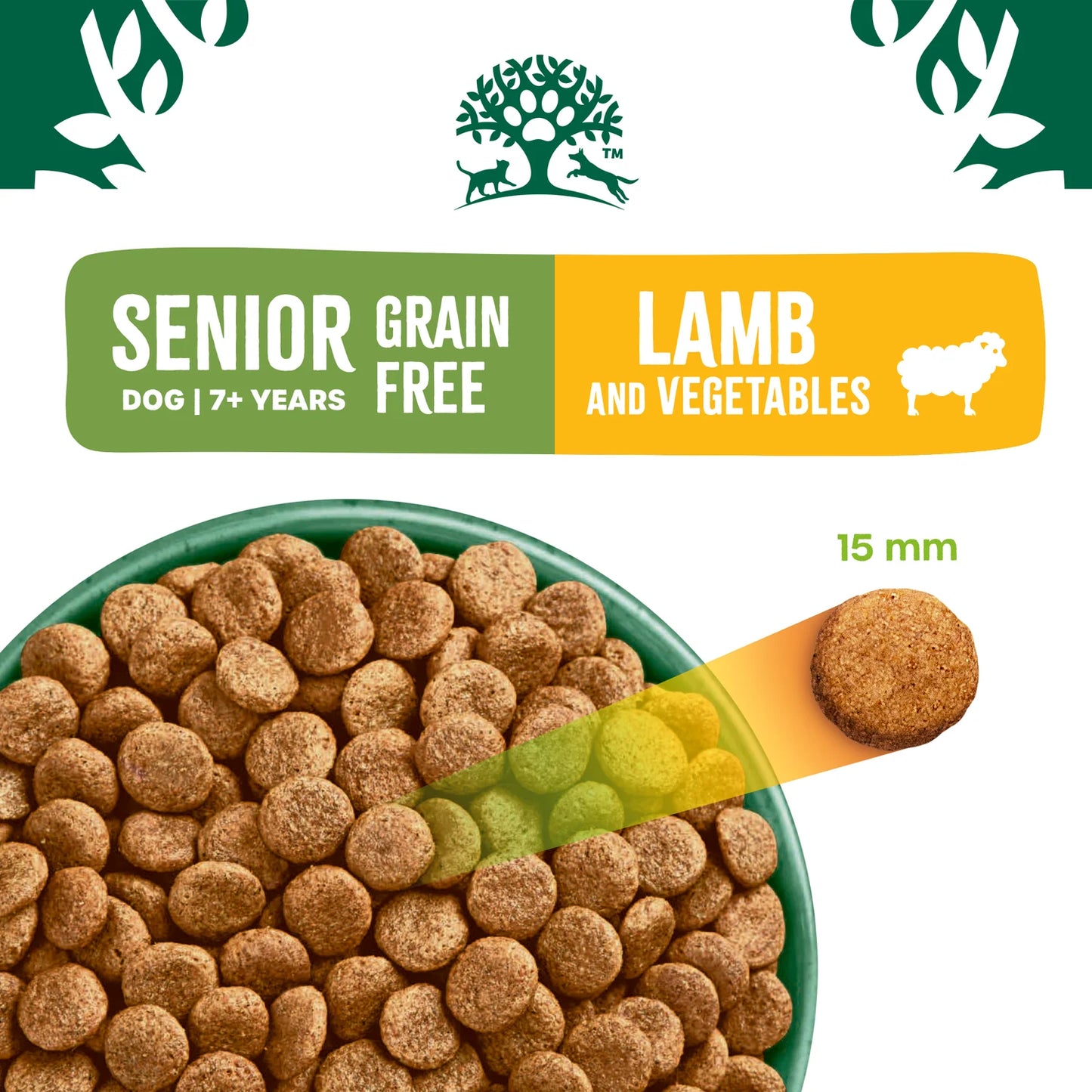 10KG James Wellbeloved Senior Grain Free Lamb and Veg Dog Food - Discounted Stock