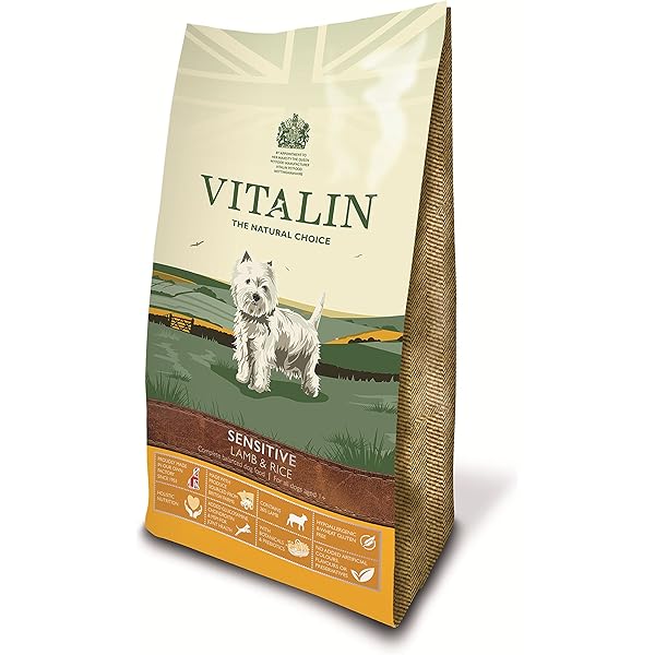 12KG Vitalin Adult Lamb & Rice Hypoallergenic & Holistic Dog Food - Discounted Stock Dated Dec 24