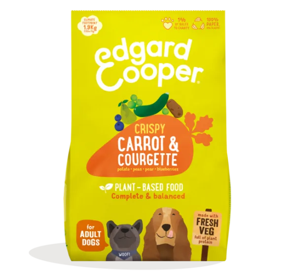 7KG Edgard Cooper Crispy Carrot and Courgette Dog Food - Discounted Stock