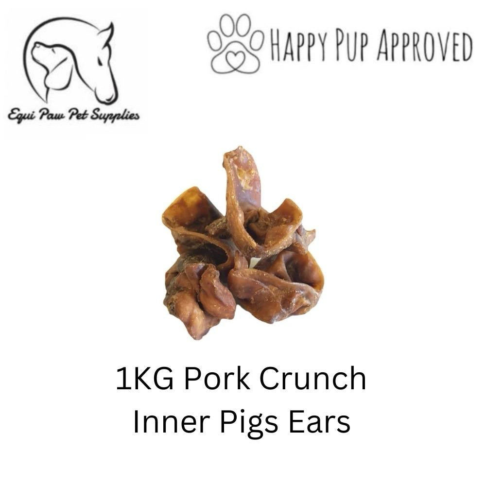 1kg Pork Crunch (Inner pigs ear) Natural dog treat