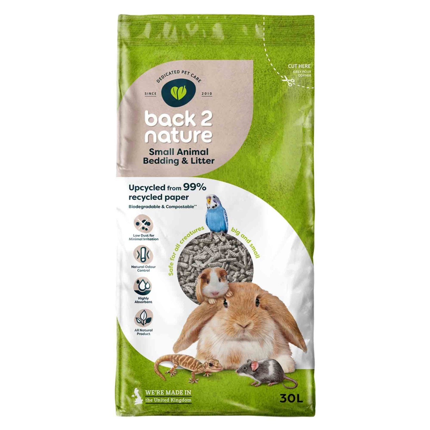 Back 2 Nature Small Animal & Bird Bedding Litter - Discounted Stock
