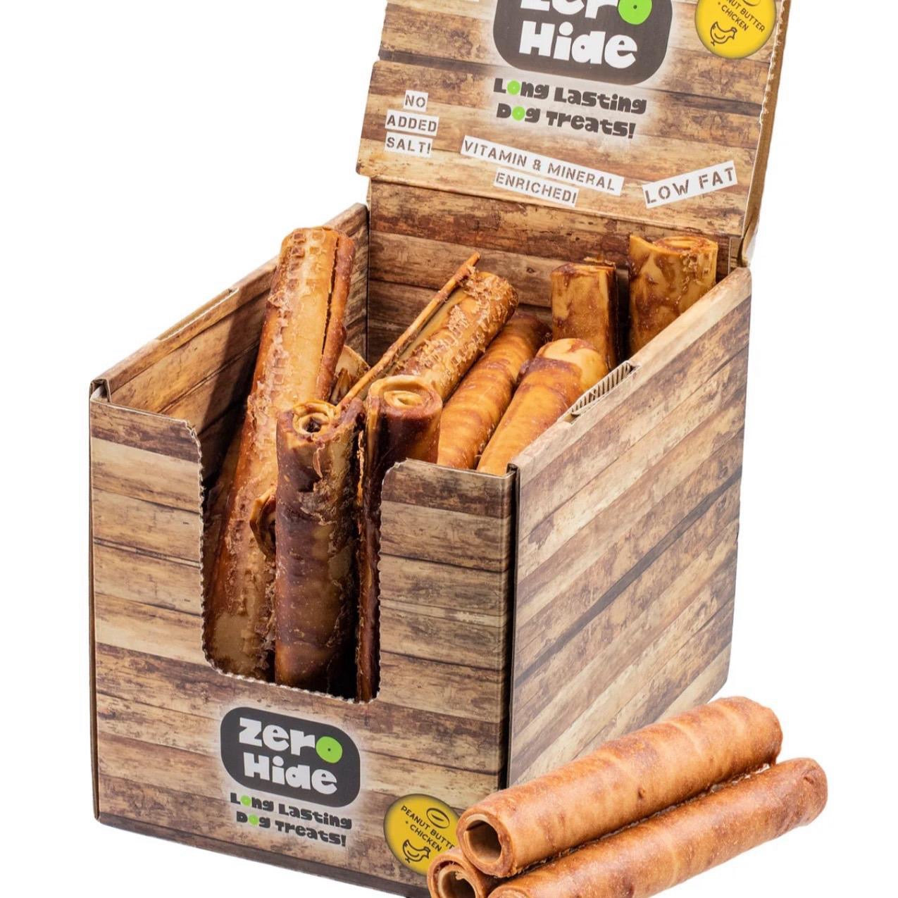 Zero Hide Peanut Butter Large Roll - Dog Treats