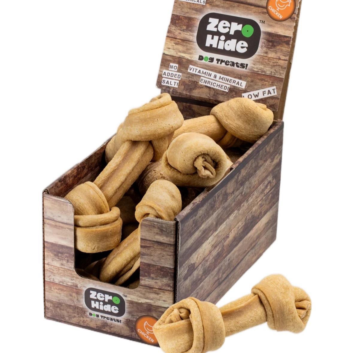 Zero Hide Chicken 7.5in Large Knots - Dog treats